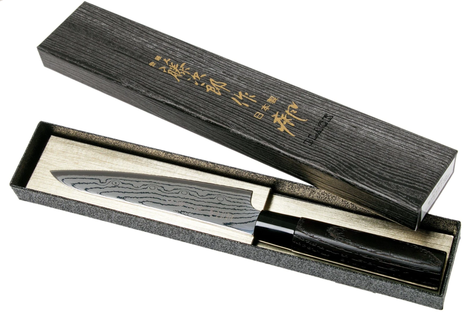 Tojiro Shippu Black Damascus Couteau Universel 13 Cm, FD-1592 10 Tojiro Shippu Black Damascus Couteau Universel 13 Cm, FD-1592 – Image 8