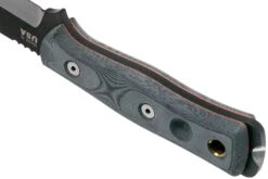 TOPS Knives B.O.B. Fieldcraft Grey/Black Micarta BROS-01 -Victorinox Boutique TK BROS BLM 04 tops knives v202109