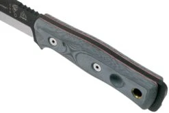 TOPS Knives B.O.B. Fieldcraft Grey/Black Micarta BROS-01 -Victorinox Boutique TK BROS BLM 05 tops knives v202109