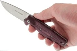 Viper Dan 1 5928CBR Burgundy Micarta N690, Drop-point -Victorinox Boutique VPV5928CBR 08 viper dan 1 vpv5928cbr 08