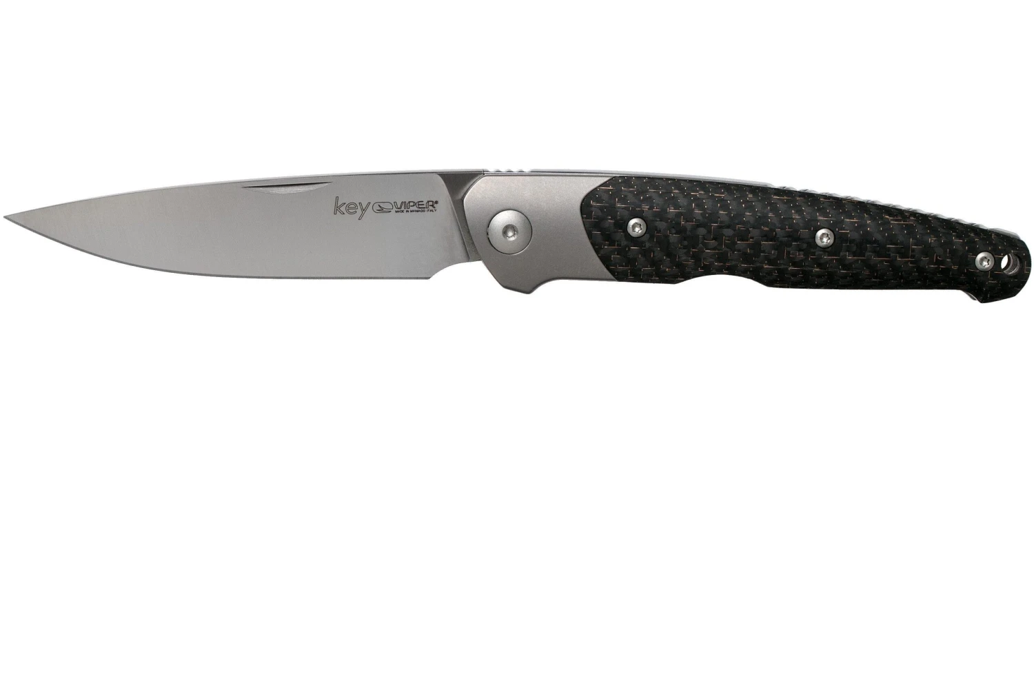 Viper Key V5978FCB Bolster Copper Carbonfiber Couteau De Poche, Jesper Voxnaes Design 3 Viper Key V5978FCB Bolster Copper Carbonfiber Couteau De Poche, Jesper Voxnaes Design
