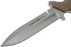 Viper Fearless VT4018CM Sleipner Stonewashed, Brown Canvas Micarta, Couteau Fixe, Rumici Design -Victorinox Boutique VPVT4018CM 03 viper