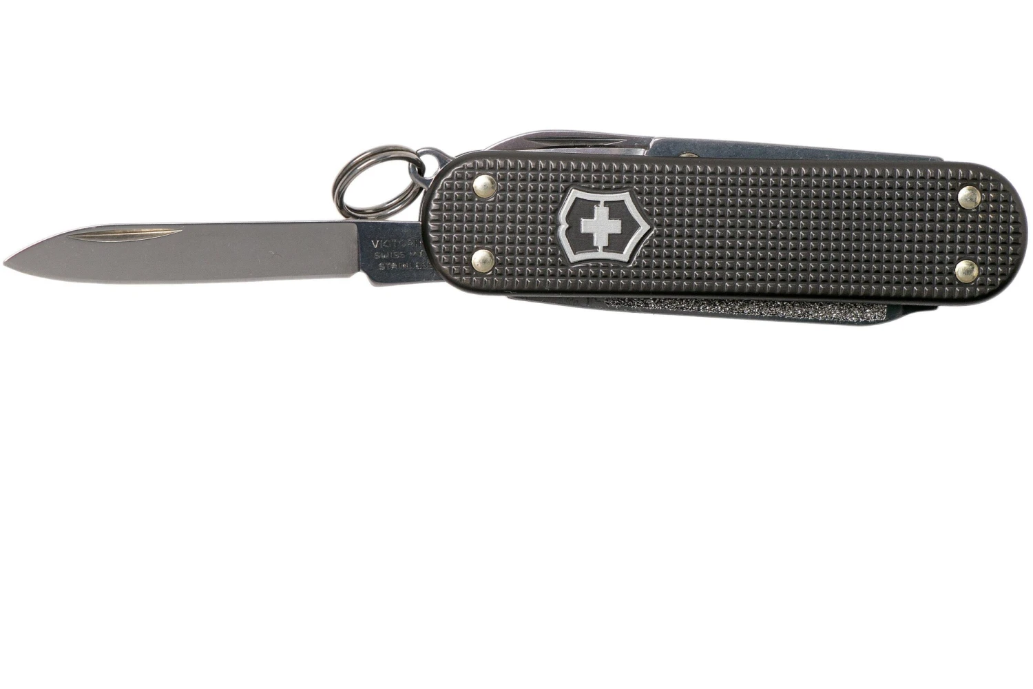 Victorinox Classic SD Alox Limited Edition 2022, 0.6221.L22 Thunder Gray Zwitsers Couteau De Poche 5 Victorinox Classic SD Alox Limited Edition 2022, 0.6221.L22 Thunder Gray Zwitsers Couteau De Poche – Image 3