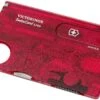 Victorinox SwissCard Lite Rouge Transparent 0.7300.T -Victorinox Boutique VT0 7300 T 01 victorinox