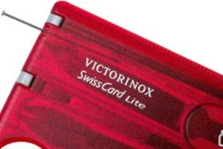 Victorinox SwissCard Lite Rouge Transparent 0.7300.T 9 Victorinox SwissCard Lite Rouge Transparent 0.7300.T -Victorinox Boutique VT0 7300 T 03 victorinox