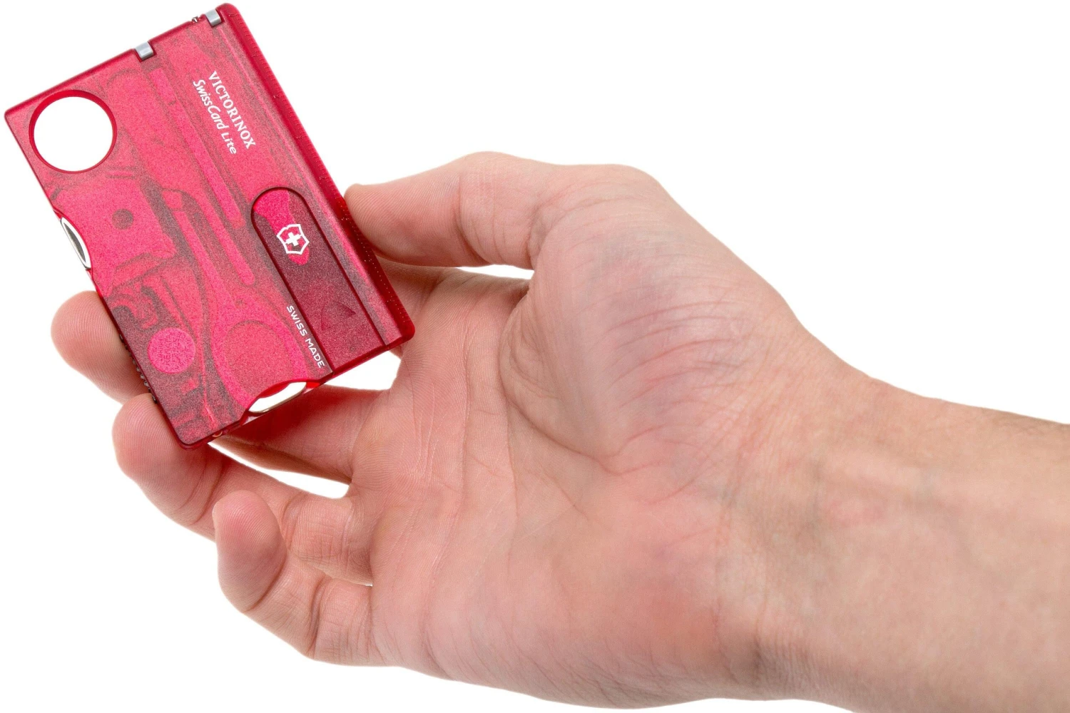 Victorinox SwissCard Lite Rouge Transparent 0.7300.T 7 Victorinox SwissCard Lite Rouge Transparent 0.7300.T – Image 5