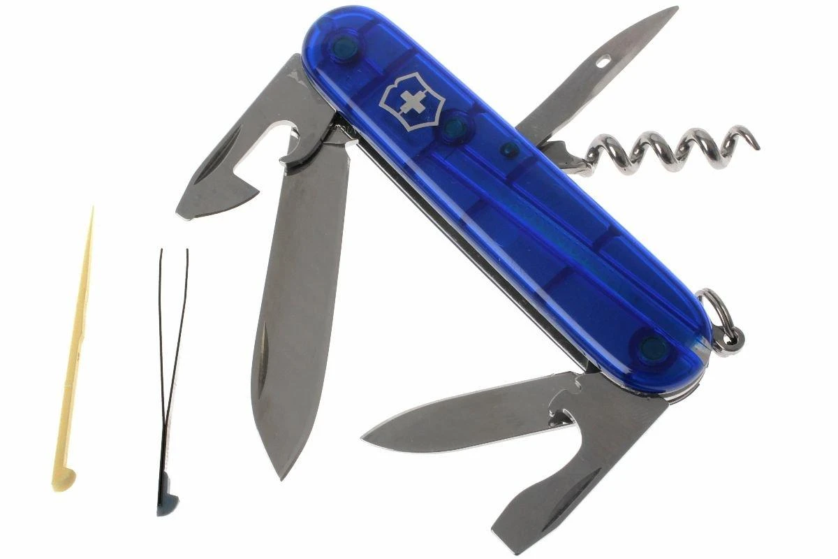 Victorinox Spartan, Bleu Transparent 1.3603.T2 Couteau Suisse 3 Victorinox Spartan, Bleu Transparent 1.3603.T2 Couteau Suisse