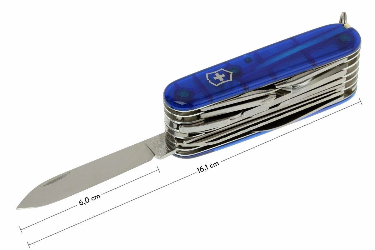 Victorinox Swisschamp Transparent Bleu 1.6795.T2 Couteau Suisse 9 Victorinox Swisschamp Transparent Bleu 1.6795.T2 Couteau Suisse – Image 7