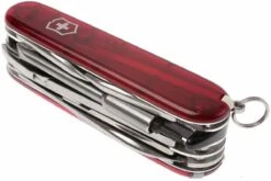 Victorinox CyberTool, Rouge Transparent 1.7725.T, Couteau Suisse Avec 34 Fonctions -Victorinox Boutique VT1 7725 T 08 victorinox cybertool 34 rood vt1 7725 t d8