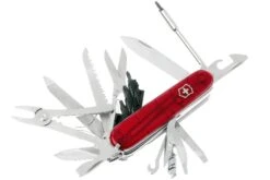 Victorinox CyberTool, Rouge Transparent 1.7775.T, Couteau Suisse Avec 41 Fonctions