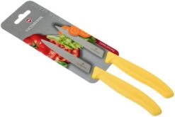 Victorinox SwissClassic Couteaux à Légumes Jaunes 10 Cm, Set De 2 Dont 1 Normal Et 1 Dentelé, VT6-7796-L8B -Victorinox Boutique VT6 7796 L8B 06 victorinox swissclassic