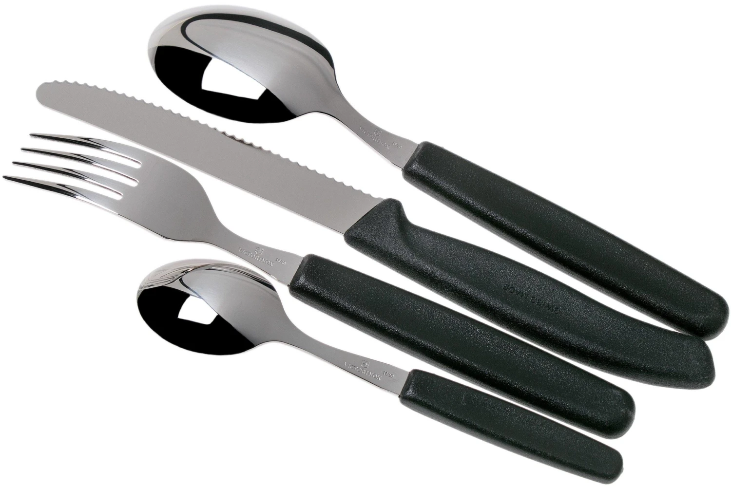 Victorinox SwissClassic 6.7833.24, Set De 24 Couverts Avec Couteau à Tomate, Noir 4 Victorinox SwissClassic 6.7833.24, Set De 24 Couverts Avec Couteau à Tomate, Noir – Image 2