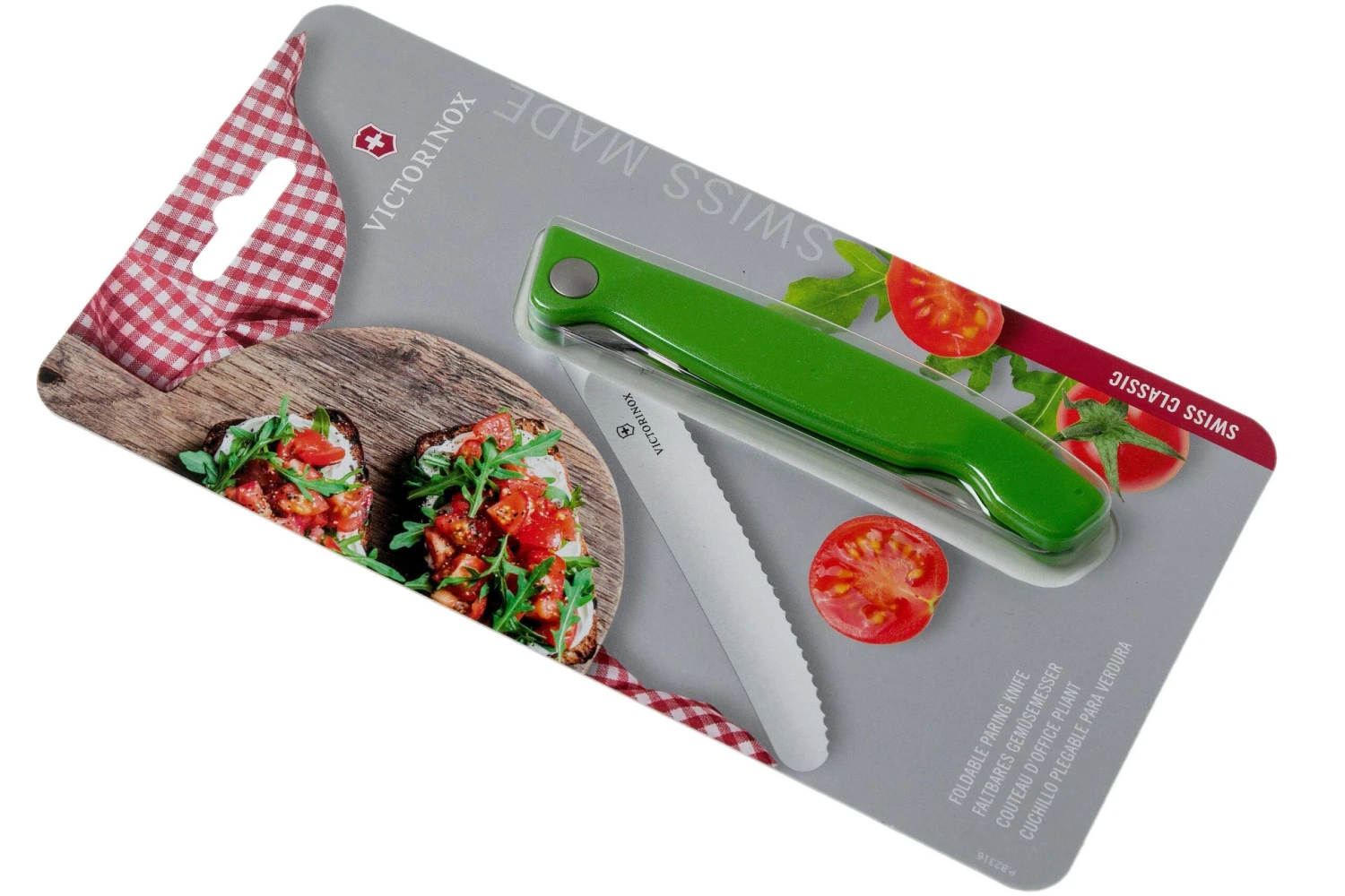 Victorinox SwissClassic 6.7836.F4B Couteau à Légumes Pliant Dentelé, Vert 9 Victorinox SwissClassic 6.7836.F4B Couteau à Légumes Pliant Dentelé, Vert – Image 7