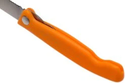 Victorinox SwissClassic 6.7836.F9B Couteau à Légumes Pliant Dentelé, Orange -Victorinox Boutique VT6 7836 F9B 05 victorinox