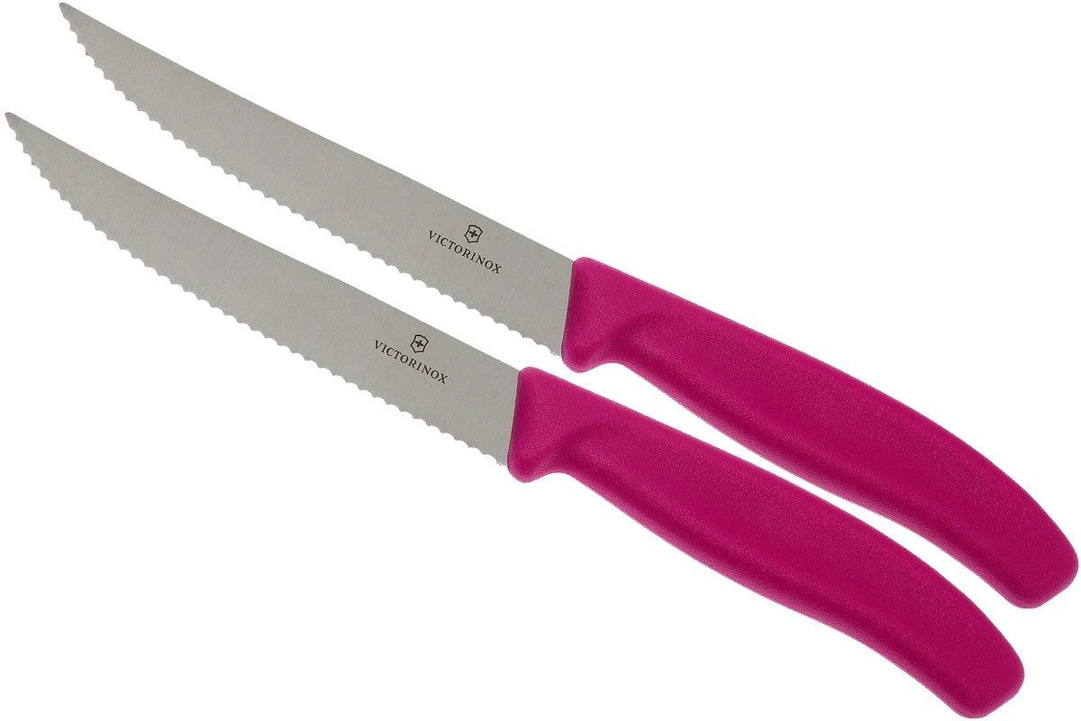 Victorinox SwissClassic Couteaux à Steak/pizza Rose, Set De 2, 6.7936.12L5B 3 Victorinox SwissClassic Couteaux à Steak/pizza Rose, Set De 2, 6.7936.12L5B