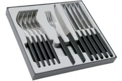 Victorinox Swiss Modern 6.9093.12W.12, Ménagère 12 Pièces Avec Couteau à Steak, Noir 5 Victorinox Swiss Modern 6.9093.12W.12, Ménagère 12 Pièces Avec Couteau à Steak, Noir -Victorinox Boutique VT6 9093 12W 12 02 victorinox