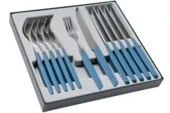 Victorinox Swiss Modern 6.9096.12W2.12, Ménagère 12 Pièces Avec Couteau à Steak, Bleu -Victorinox Boutique VT6 9096 12W2 12 02 victorinox