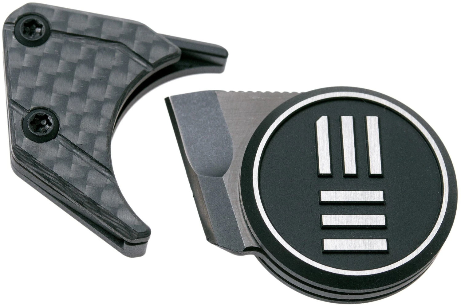 WE Knife Quark WE20021-2 Silver Couteau De Cou, Ostap Hel Design 3 WE Knife Quark WE20021-2 Silver Couteau De Cou, Ostap Hel Design