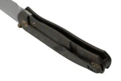 WE Knife Esprit 20025B-B Bead Blasted, Tiger Stripe Pattern Flamed Titanium Couteau De Poche, Ray Laconico Design -Victorinox Boutique WKWE20025B B 04 weknife