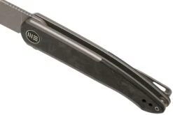 WE Knife Smooth Sentinel WE20043-1 Gray Titanium Fibre De Carbone, Couteau De Poche -Victorinox Boutique WKWE20043 1 07 we knife