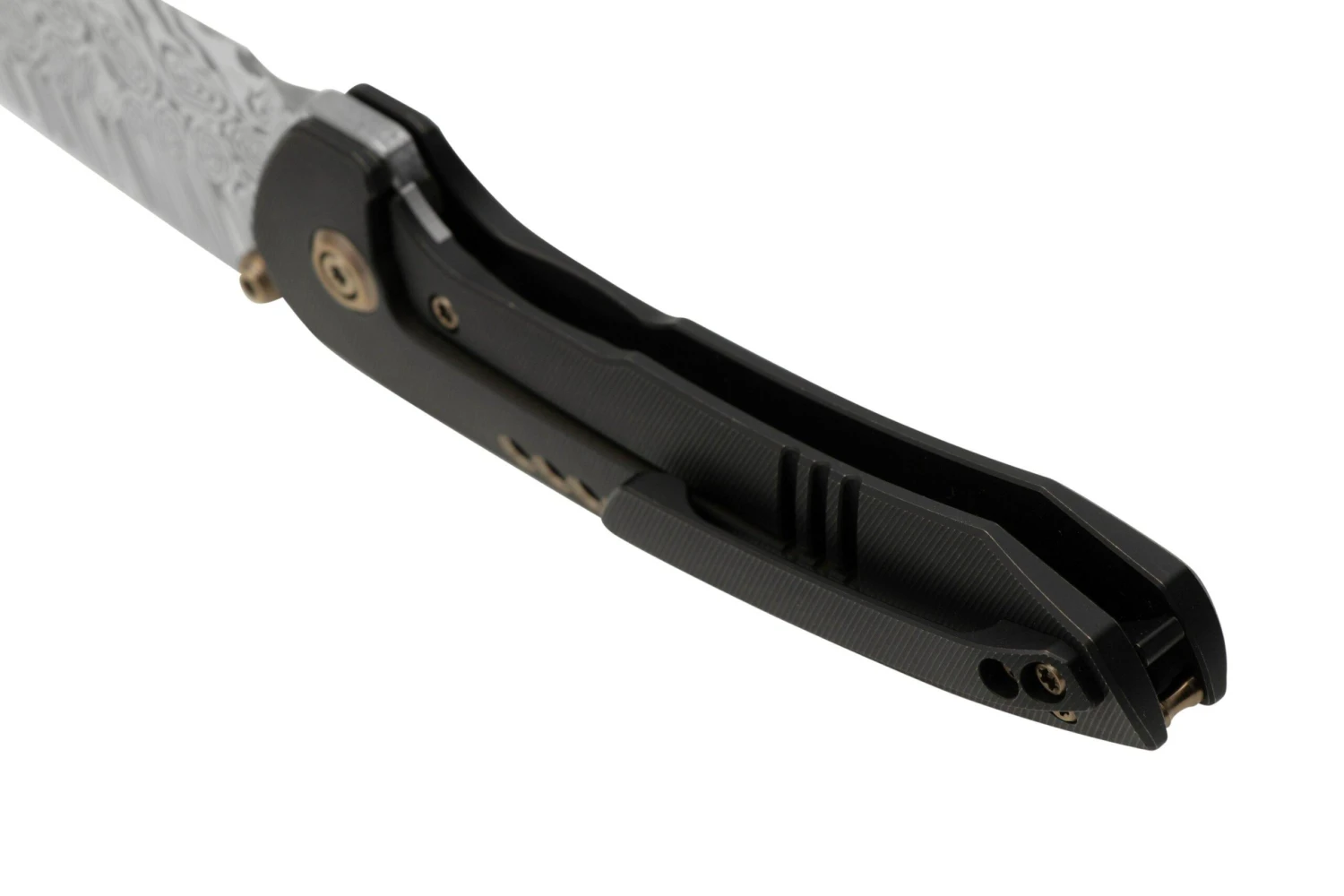 WE Knife Trogon WE22002B-DS1 Black Titanium, Heimskringla Damasteel Couteau De Poche 6 WE Knife Trogon WE22002B-DS1 Black Titanium, Heimskringla Damasteel Couteau De Poche – Image 4