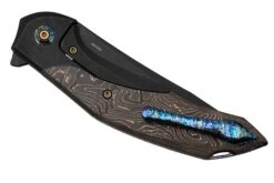 WE Knife Merata, WE22008B-1 Limited Edition, Black Titanium, CopperFoil Carbonfiber, CPM 20CV Couteau De Poche -Victorinox Boutique WKWE22008B 1 07 weknife