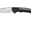 WE Knife Exciton Black Titanium Flamed Titanium, Heimskringla Damasteel WE22038A-DS1 Limited Edition, Couteau De Poche -Victorinox Boutique WKWE22038A DS1 01 weknife