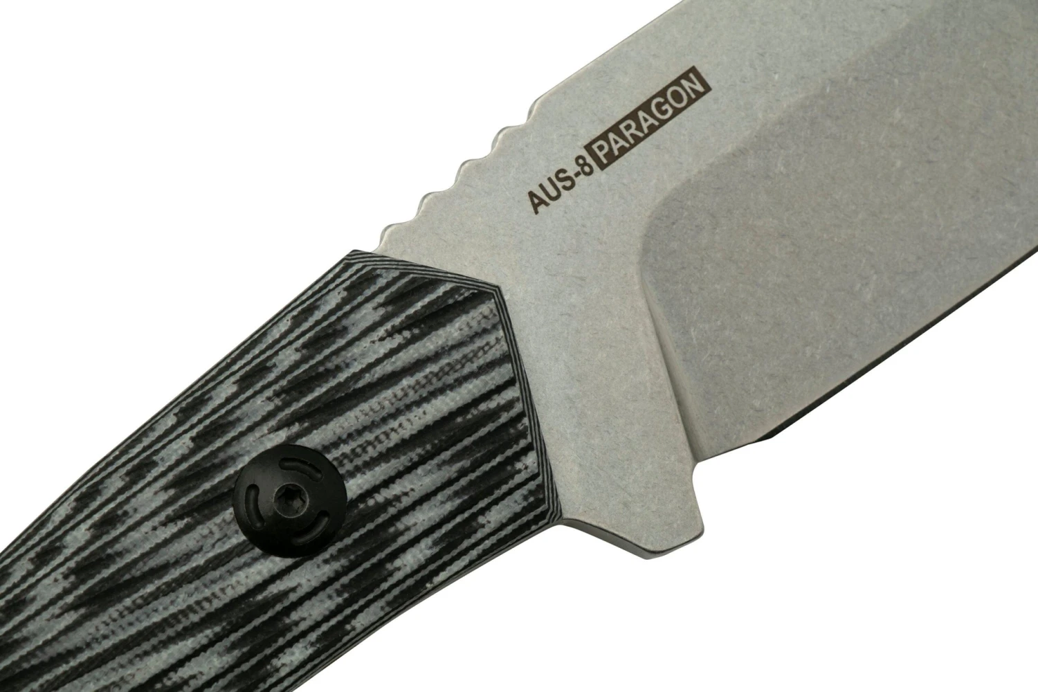 Willumsen Paragon DL22TGR Grey Black G10, AUS-8, Couteau Fixe 7 Willumsen Paragon DL22TGR Grey Black G10, AUS-8, Couteau Fixe – Image 5