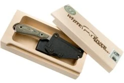 White River Knives M1 Caper Black & OD Linen Micarta Couteau à Lame Fixe, étui Kydex -Victorinox Boutique WRCPR LBO 08 white river knives