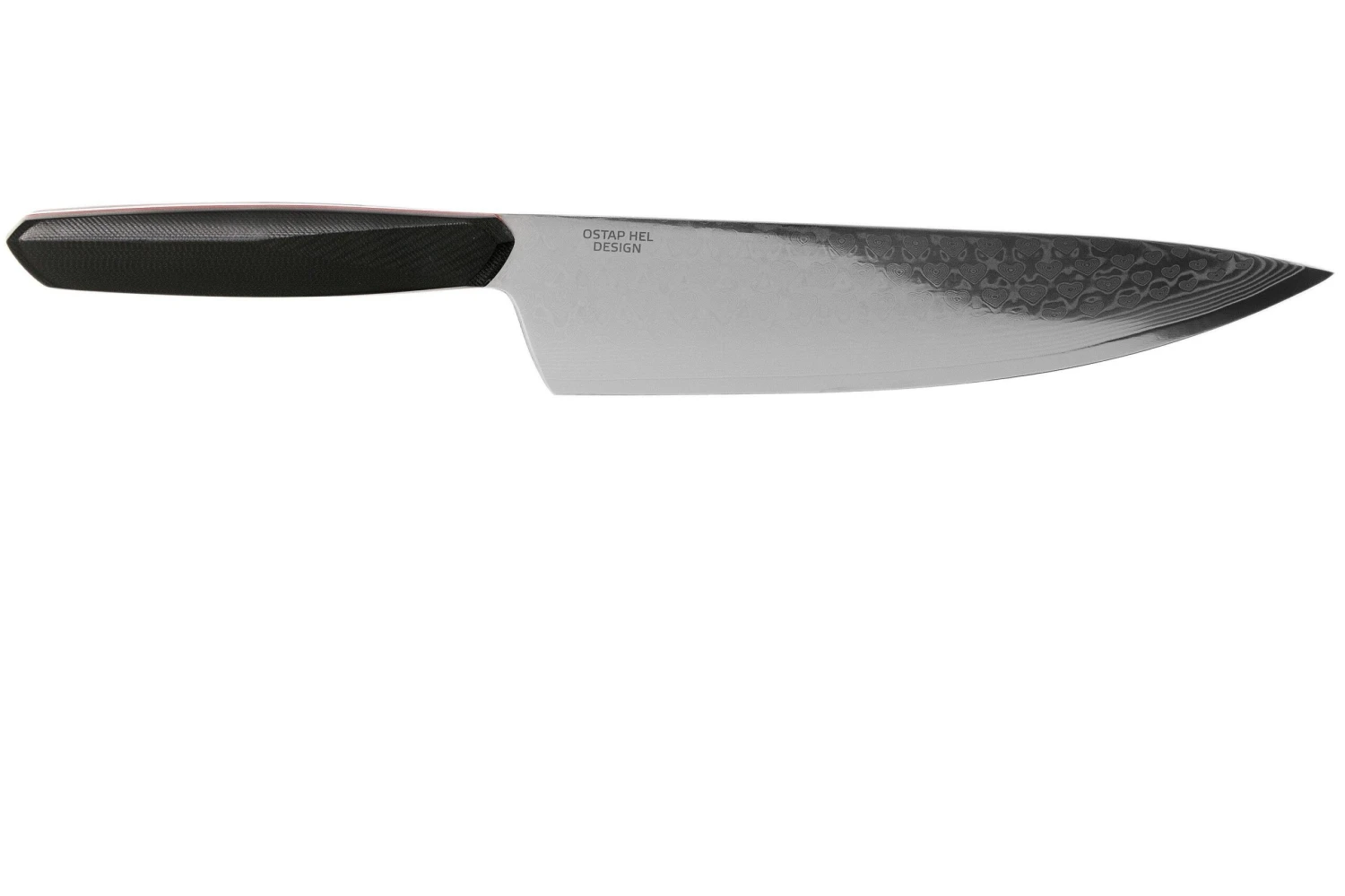 Xin Cutlery XinCore XC126 Black G10, Red Liners, Damascus, Couteau De Chef 21,5 Cm 4 Xin Cutlery XinCore XC126 Black G10, Red Liners, Damascus, Couteau De Chef 21,5 Cm – Image 2