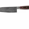 Yaxell Super Gou 37118 Santoku à Alvéoles, Acier Damassé 161 Couches, 16,5 Cm
