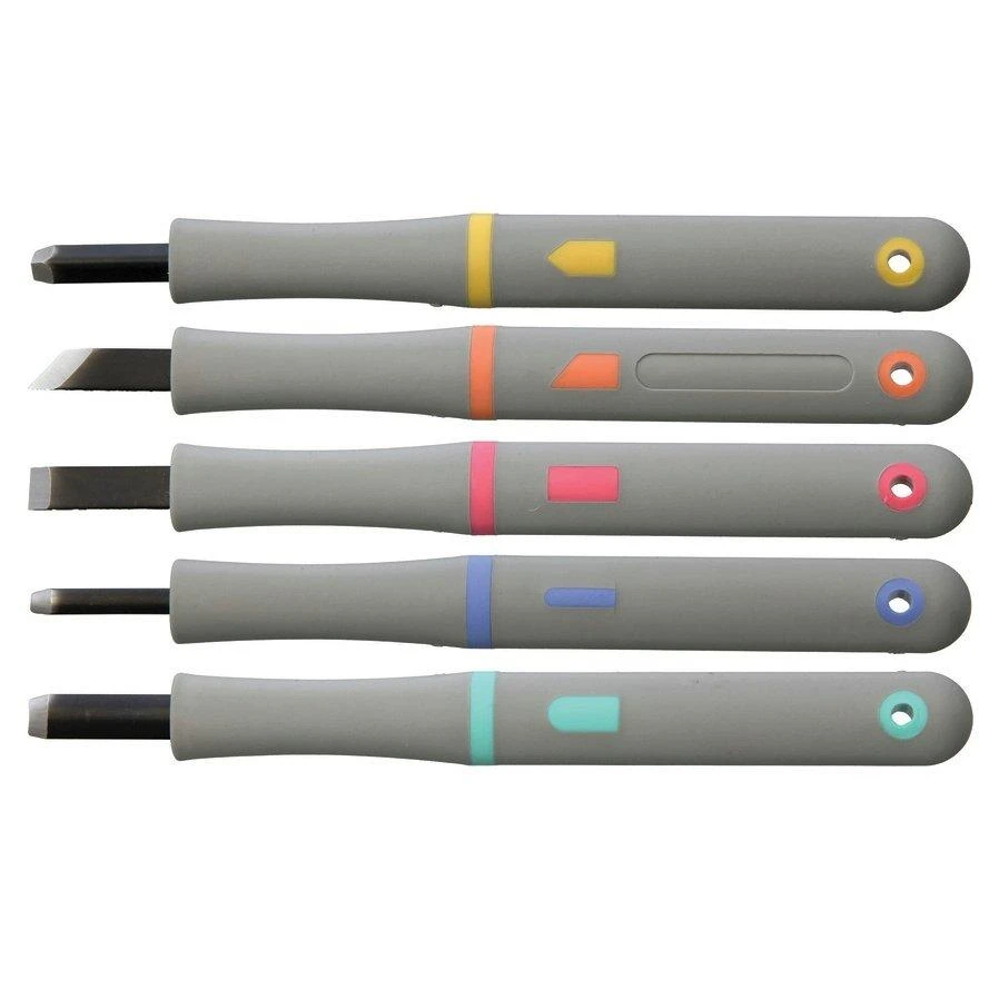 Yoshiharu MRG-5 Maruichi Set De Couteaux à Bois Japonais, Set De 5 3 Yoshiharu MRG-5 Maruichi Set De Couteaux à Bois Japonais, Set De 5